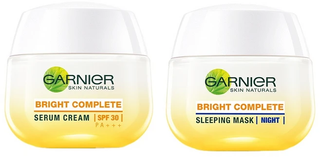 가르니에 Garnier 브라이트 컴플리트 나이트크림 50m & 데이크림 50ml, 1개, 50g - 쿠팡