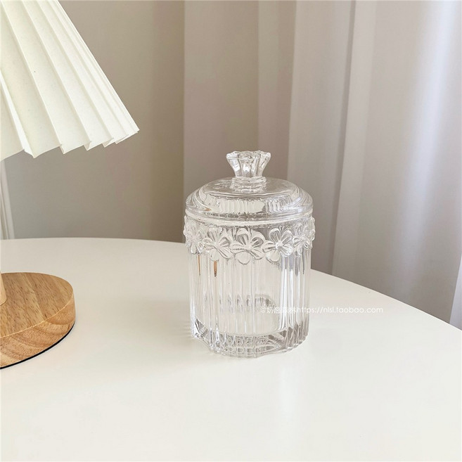 잡화점 화장대유리함 면봉상자 각설탕케이스 유로피안, 니비