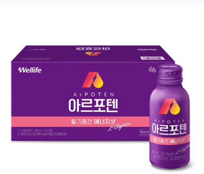 아르포텐 정품 아르기닌 에너지샷, 100ml, 10개