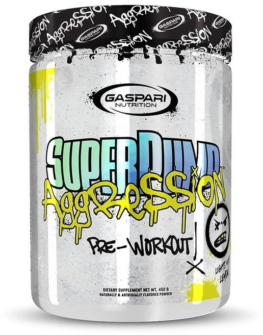Gaspari Nutrition SuperPump Aggression Pre-Workout: 에너지 집중력 지구력 및 회복 크레아틴 카페인 포함 (40/20 인분 메이헴, 레몬을 밝힙니다, 1개, 450g - 쿠팡