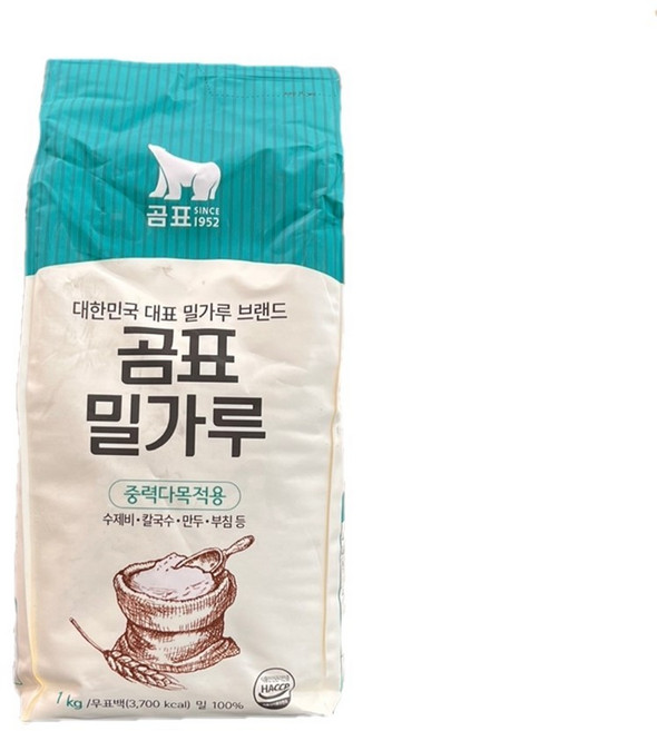 곰표 밀가루 중력 1등 1kg 1개, 7개