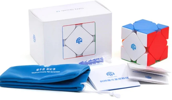 GAN Skewb M 간 스큐브 M 간즈 간큐브 선수용 스피드 마그네틱 루빅스 큐브, 인핸스드 코어 포지셔닝, 1개 - 쿠팡