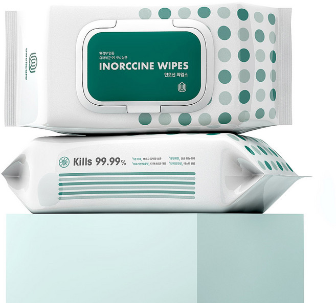 살균소독 티슈 인오신 와입스 [2026년형 환경부 승인], 1개, 70개입