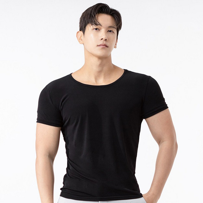 디바라 +3CM 남자 어깨뽕 보정속옷 티셔츠 런닝 에어리즘 핏체인저