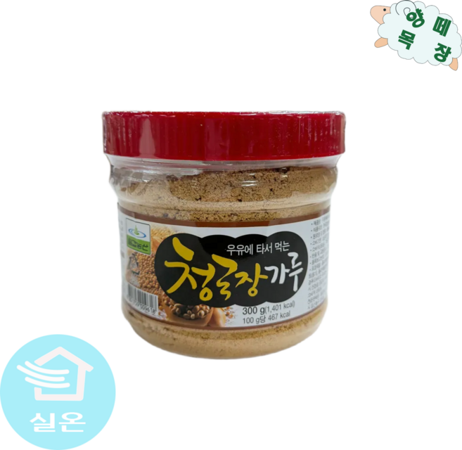 [칠갑농산] 우유에 타서 먹는 청국장가루, 300g, 12개