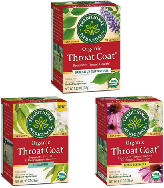트레디셔널 메디셔널 오가닉 허브차 16개입 (3종 택1) / Throat Coat Herbal Tea, 2g, 1개, 32g
