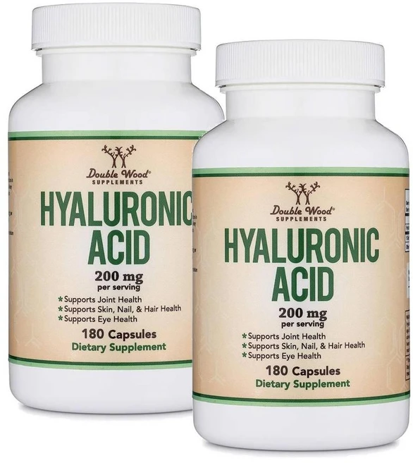 더블우드 히알루론산 200mg 캡슐 Double Wood Hyaluronic Acid, 180정, 2개 - 쿠팡