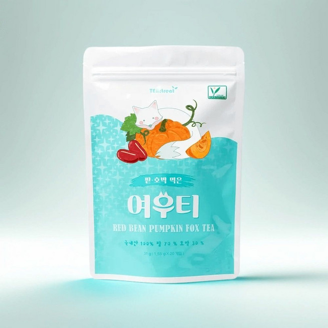 티트리트 여우티 팥호박차, 1.5g, 20개입, 2개
