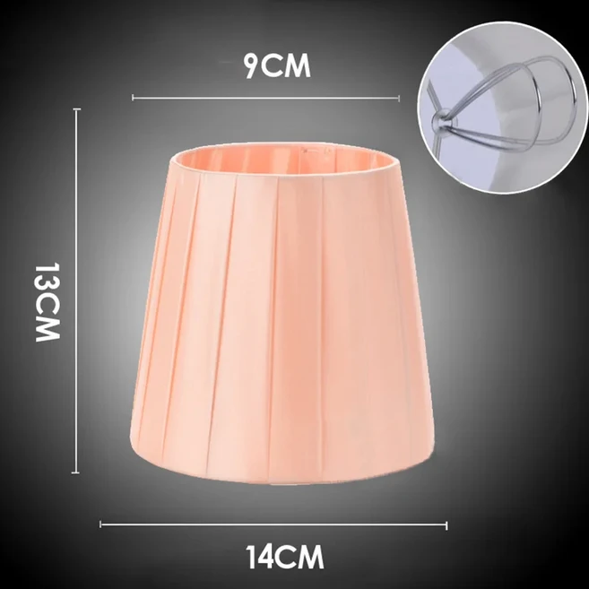 호텔 샹들리에 벽 램프 패브릭 플리츠 전등갓 아트 데코 쉐이드 북유럽 스타일 모던 커버 클립 온 메종 타, 15 8