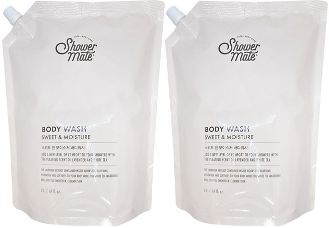 케라시스 샤워메이트 바디워시 리필 2000ML 바디클렌저 초보습, 2개, 2kg