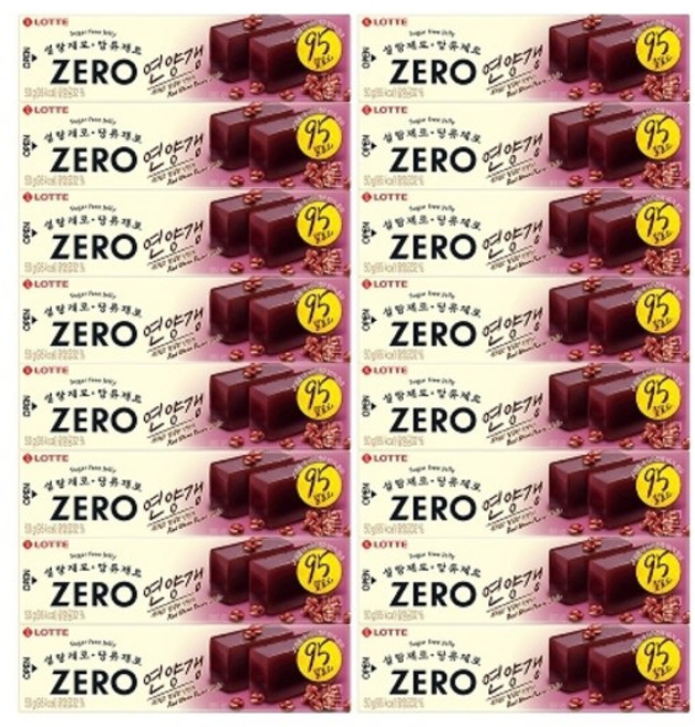 롯데제과 제로 연양갱 팥 50gx24개, 24개, 50g