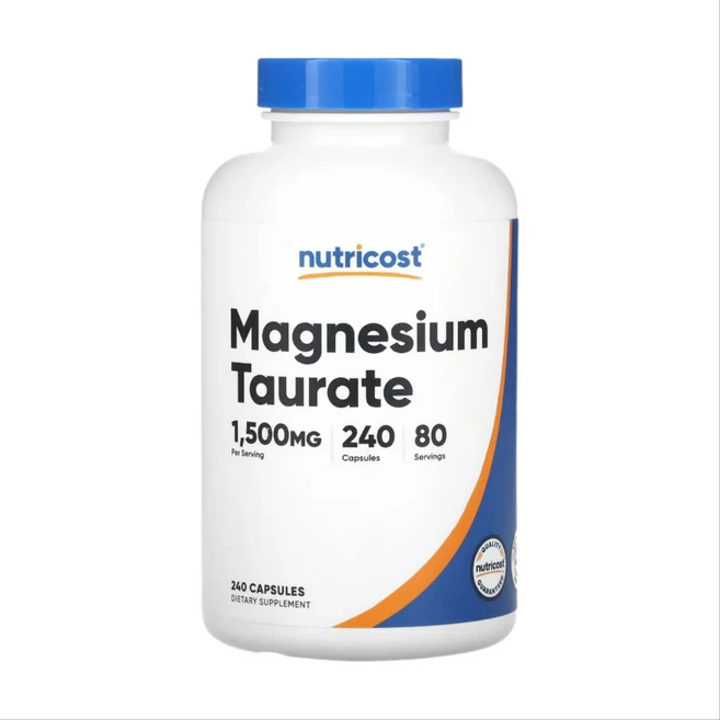 뉴트리코스트 마그네슘 타우레이트 1500mg 240캡슐, 1개, 240정 - 쿠팡