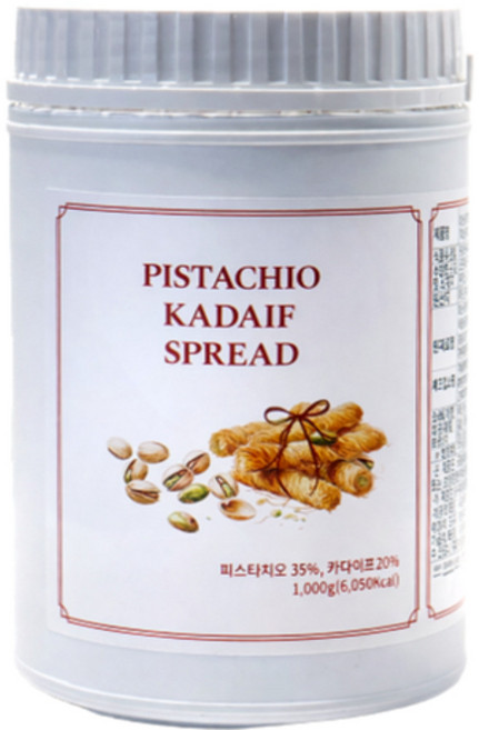 피스타치오 카다이프 스프레드 35% 1kg 두바이쫀득쿠키 디저트재료, 1개, 1000g