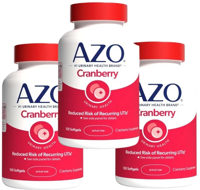 AZO 아조 크랜베리 크린베리 영양제, 100정, 3개 - 쿠팡