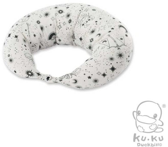 桃園小太陽 酷咕鴨 KUKU PLUS 涼感授乳 (月亮枕/孕婦枕/哺乳枕/媽媽枕/餵奶枕), 自信灰(涼感布)
