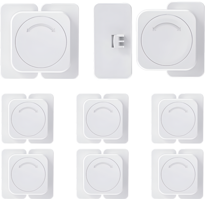 몽쉘과술빵 고급형 아기 서랍잠금장치 세트 KC 인증, 6개, 일자형