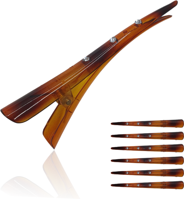 ALT 그라데이션 큐빅 집게핀 대형