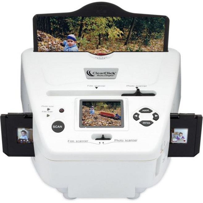4GB 메모리 카드 및 사진 편집 소프트웨어가 있는 ClearClick 사진을 디지털 슬라이드 필름 스캐너로 전송합니다