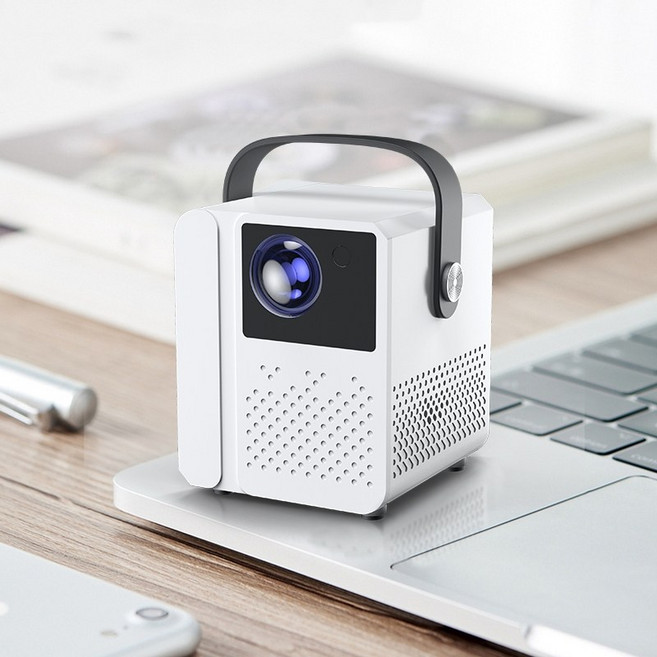 ANYOU 4K 고화질 휴대용 스마트 미니 프로젝터 휴대성 손잡이 설계 180도 회전 가성비 빔프로젝터, F039