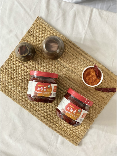 [지리산마을] 토봉 꿀 넣은 노밀가루 전통 재래식 고추장 수제고추장, 1개, 1kg