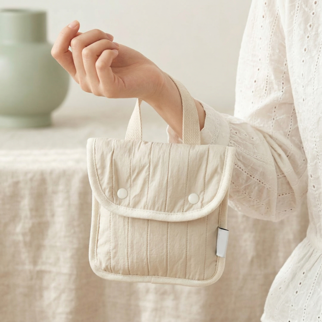 LIVENA 심플 미니 핸들 파우치