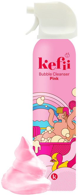 케피 버블 클렌저 핑크폼 배쓰 딸기향, 200ml, 1개