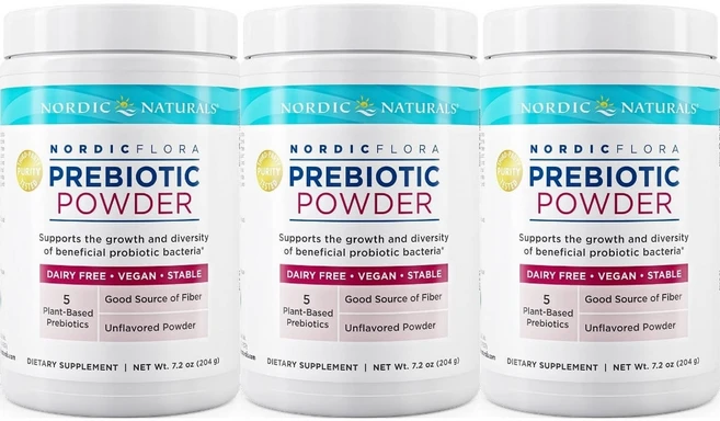 Nordic Naturals 노르딕네추럴스 고흡수 노르딕 플로라 프리바이오틱 파우더 분말, 204g, 3개 - 쿠팡