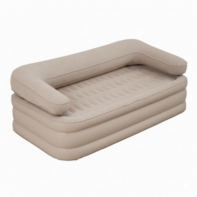 피크닉 에어쇼파 캠핑 에어소파, 베이지