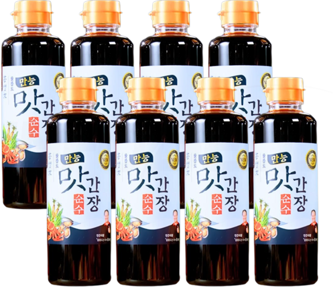 [TV홈쇼핑정품 인포벨]국물요리 비법소스 홍게 홍성호 홍석규 울릉도 만능 순수 맛간장 국간장 간장 감칠맛 조미료, 8개, 490g