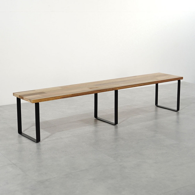 원목 화분 다이 진열대 240x1200mm 높이25cm, 1단, 아카시아상판(블랙받침)