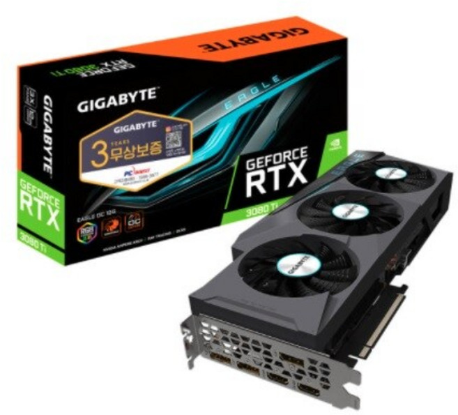GIGABYTE 지포스 RTX 3080 Ti EAGLE OC D6X 12GB 이글 3팬