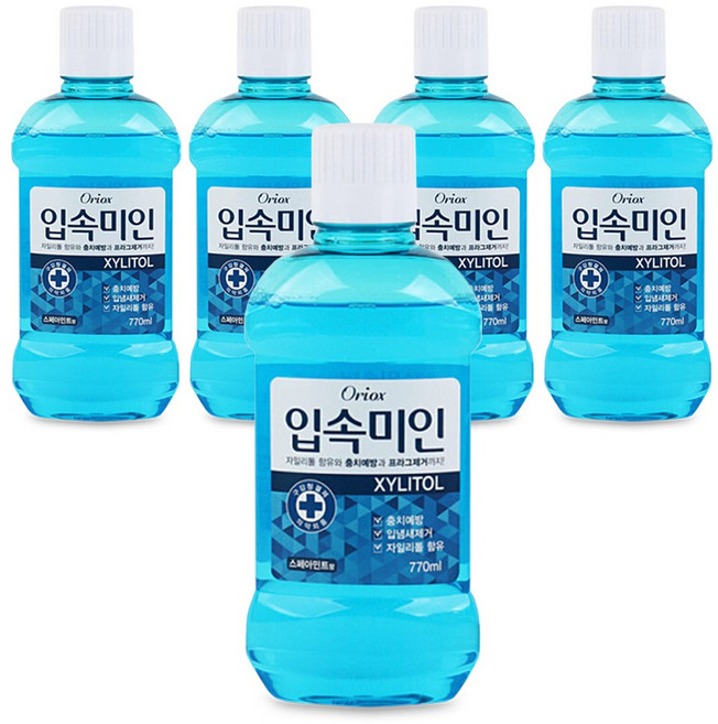 오릭스 입속미인 가글 1박스 (770ml), 5개, 770ml