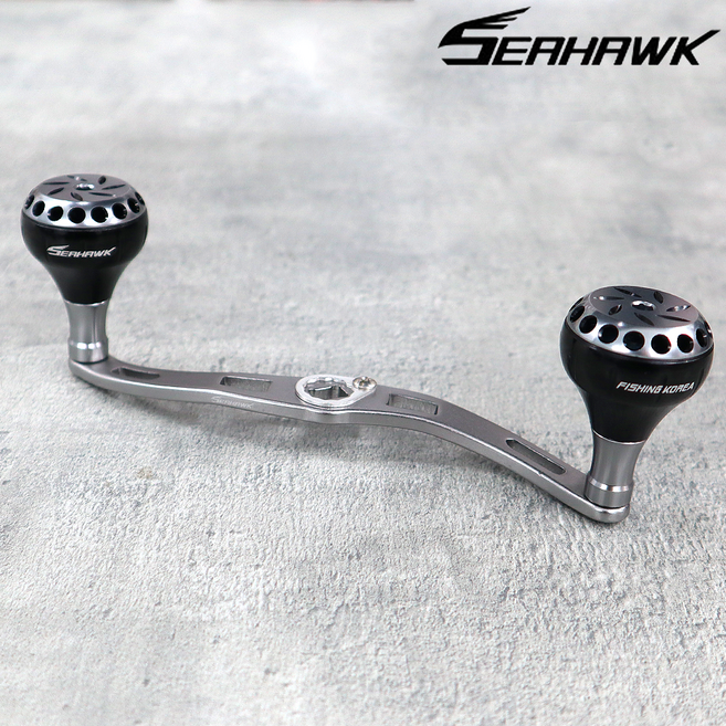 씨호크 BDA 베이트릴 튜닝 더블핸들 AL 시마노 다이와 호환, 2.블랙/건스모크, 1개