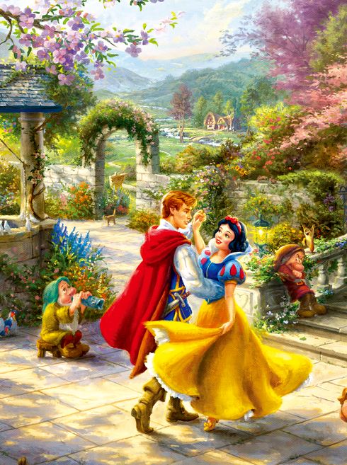 디즈니직소퍼즐 150피스-백설공주 21x28.5cm THOMAS KINKADE, 1개