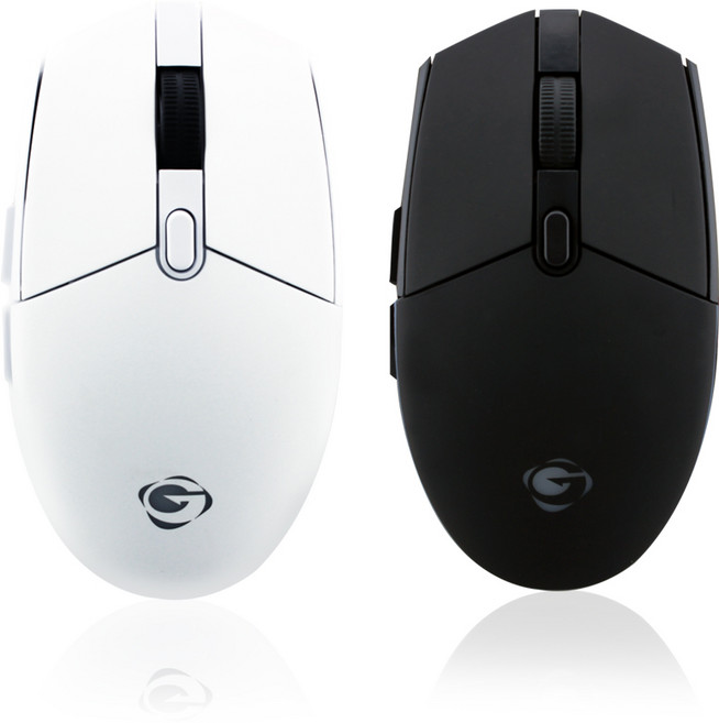 지클릭커 유선게이밍 마우스 GM-M250 LED 무소음, 블랙, 블랙