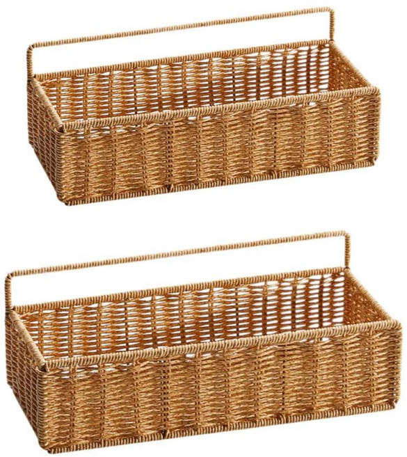 벽걸이 바구니 상자 케이스 보관 드릴링 손잡이가있는 장식 침대 옆 걸이형 정원용 선반 랙, 02 L