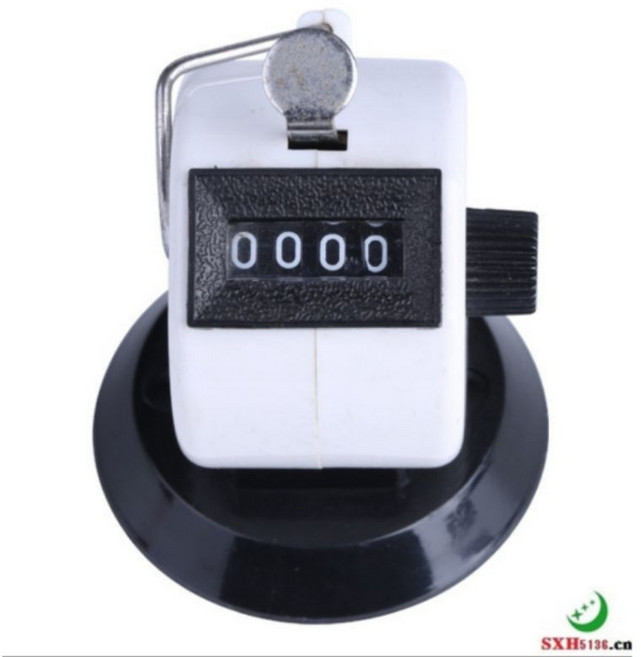 小邑的家 底座型機械計數器, 白色, 1個