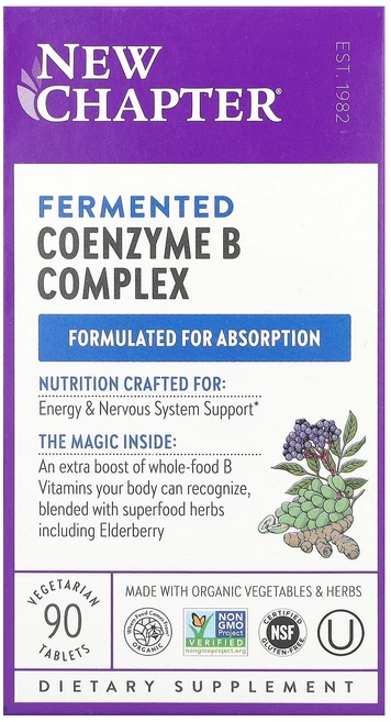 뉴쳅터 발효 코엔자임 B 복합체 베지 정제 90정, 6개 - 쿠팡