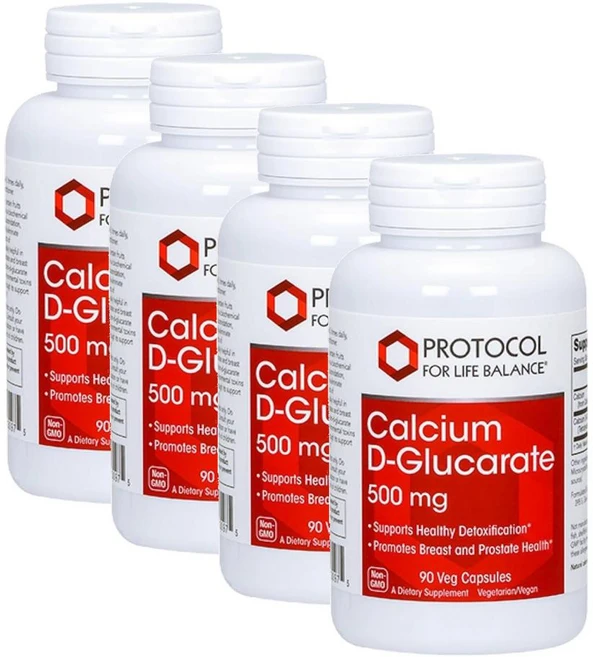 프로토콜 칼슘 D-글루카레이트 500mg 캡슐 PROTOCOL FOR LIFE BALANCE Calcium D-Glucarate, 4개, 90정 - 쿠팡
