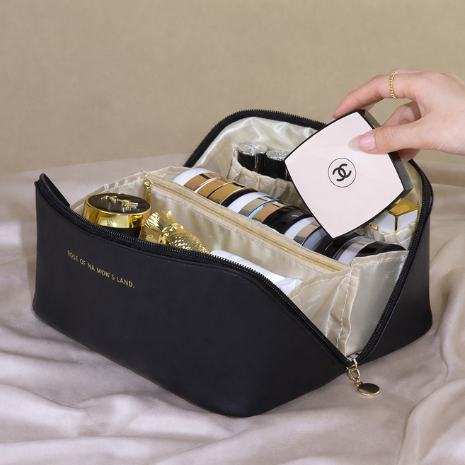 미니멀 디자인 화장품 파우치 여행용 다용도 대용량 방수