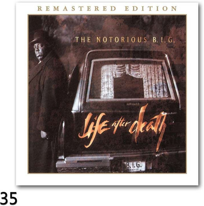 인테리어 포스터 힙합 뮤지션 패브릭 포스터 투팍 앤 비기 40cm, 35