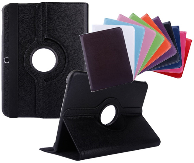 갤럭시탭A6 10.1 턴케이스 SM-T580 SM-T585 다이어리 회전 가죽, 턴케이스(네이비)