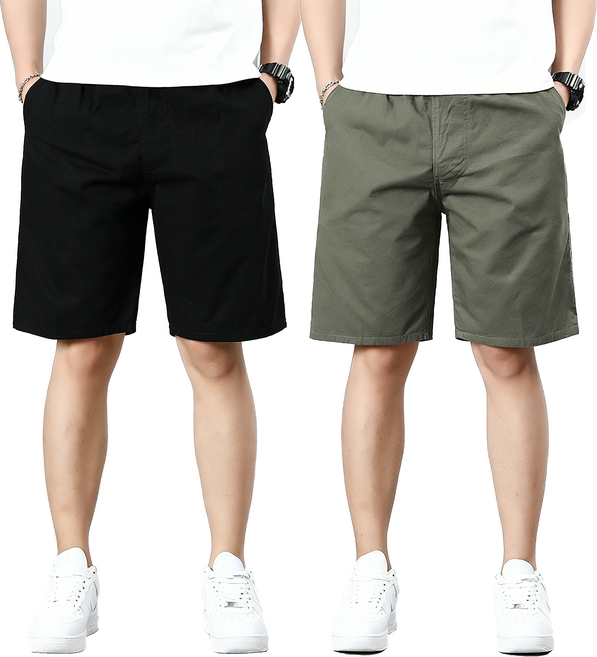 남자 반바지 면100% 스판 밴딩 기본 반바지 2P세트 tanlz