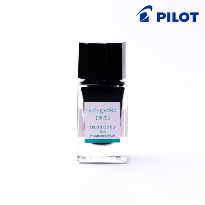 파이롯트 이로시주쿠 15ml 병잉크 (3개 구매시 케이스), 1개, 취옥 (sui-gyoku)