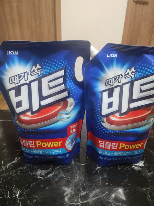 비트 딥클린 파워 일반용 액체세제 리필 2000ml 6개