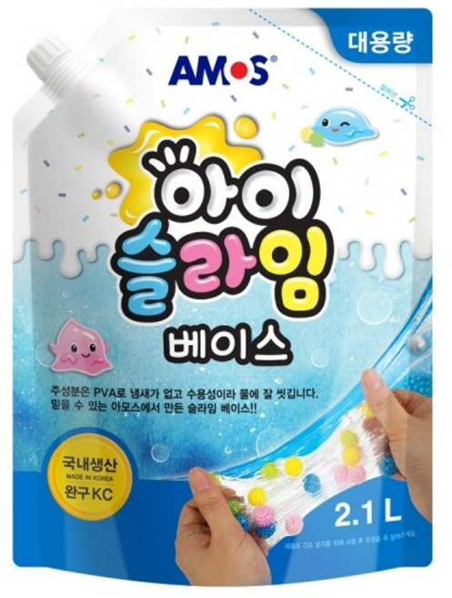 아모스 아이슬라임 베이스 2.1L 액괴 재료, 1개