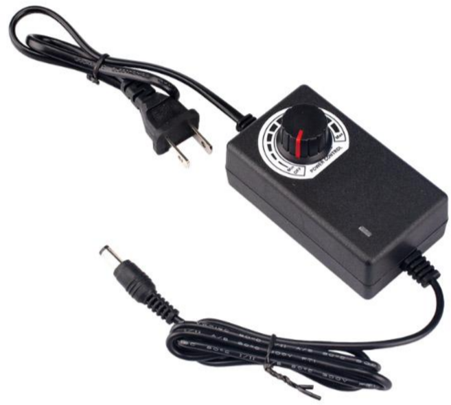 110V 12公分靜音大風量排風扇 單風扇電腦散熱器, 黑, 1個, 配件/2A調速器(DC接口)