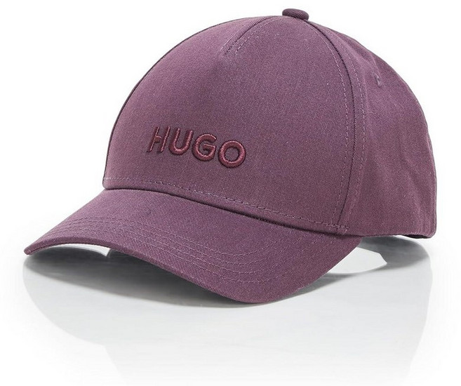 HUGO 남성용 빅 로고 면 야구 모자 브라운스톤 베이지 단일 사이즈, 가지