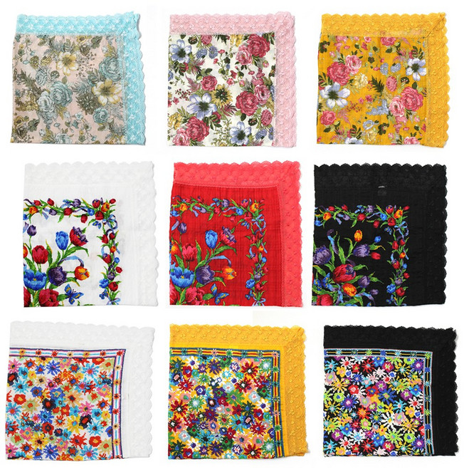 크리스찬 오자르 무릎덮개 레이스 에티켓 손수건