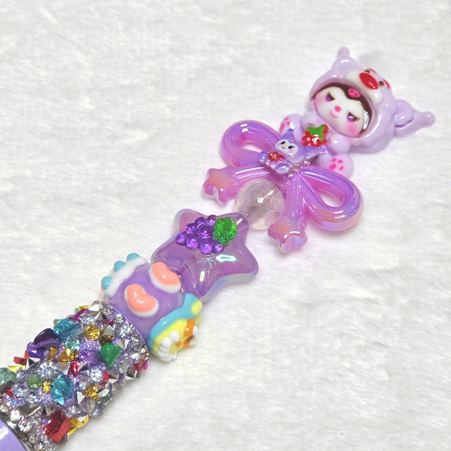 볼펜꾸미기 캐릭터 수제 볼펜 완제품 4종, 1개, 퍼플펜 곰